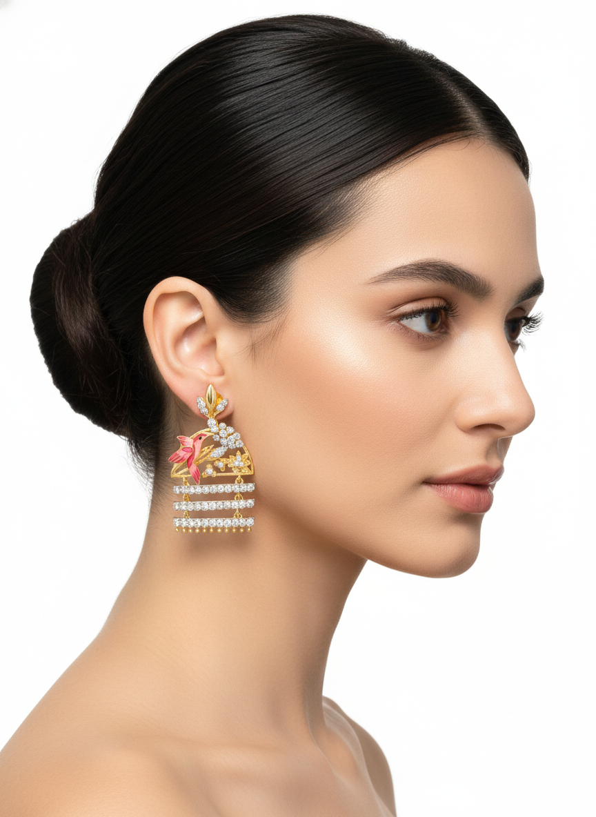 Bird Diamond Earrings