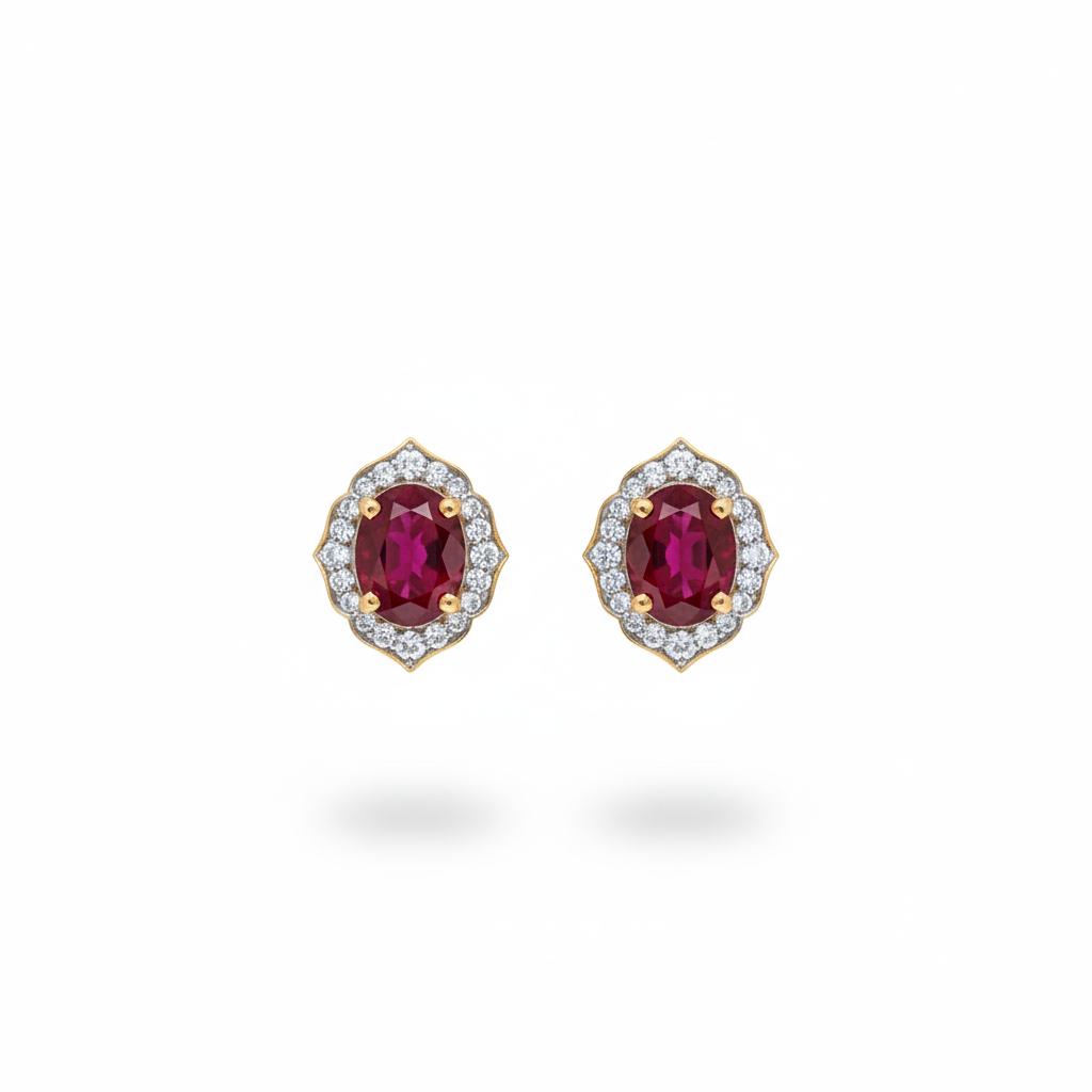 Ruby Love Earrings
