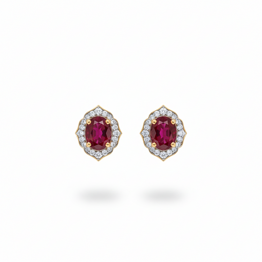 Ruby Love Earrings