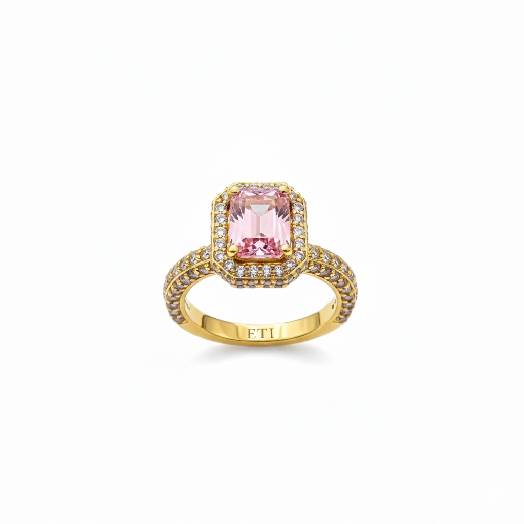 Precious Pink Stone Ring