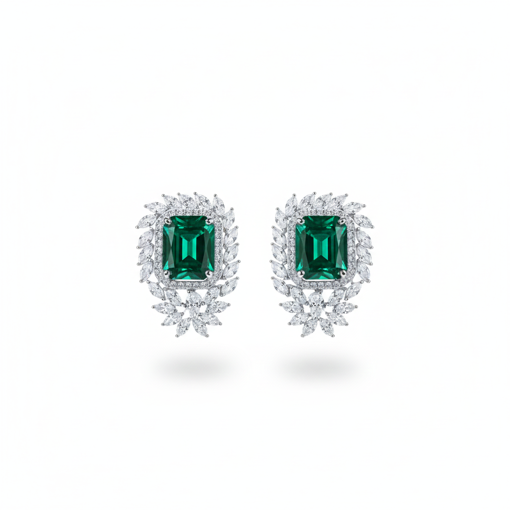 Emerald Marquise Earrings