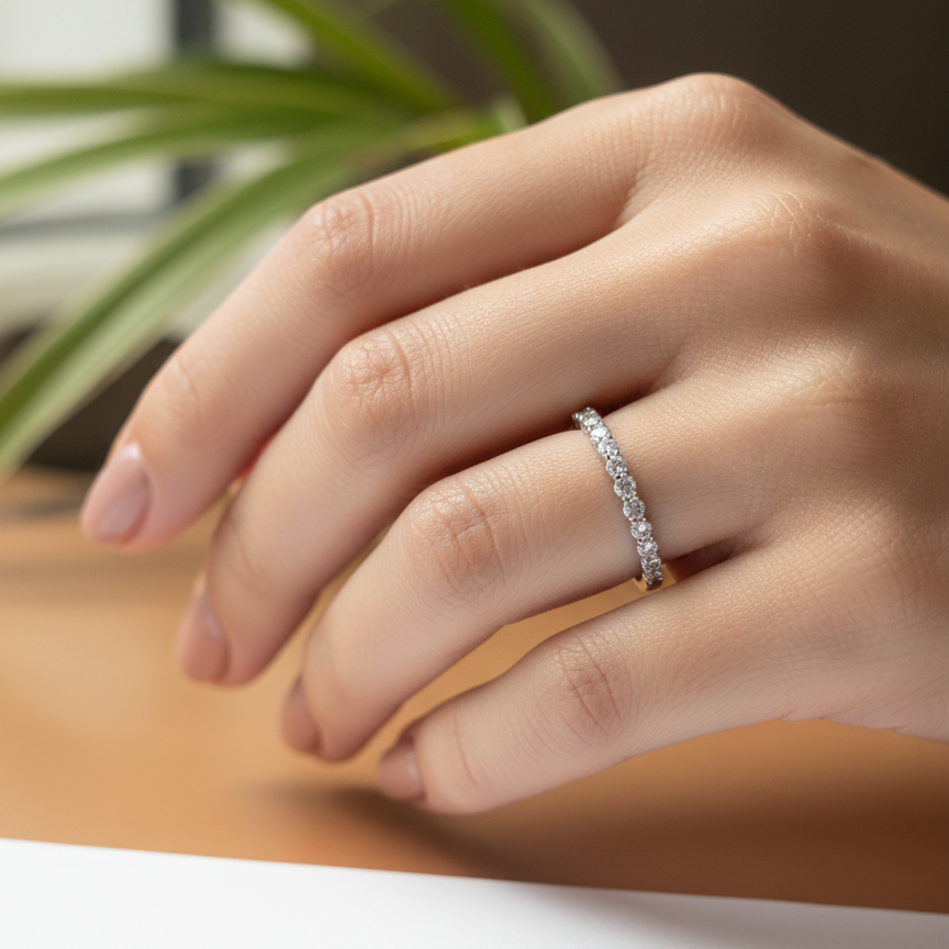 Tiff Diamond Band Ring