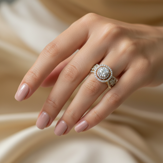 Diamond glow ring