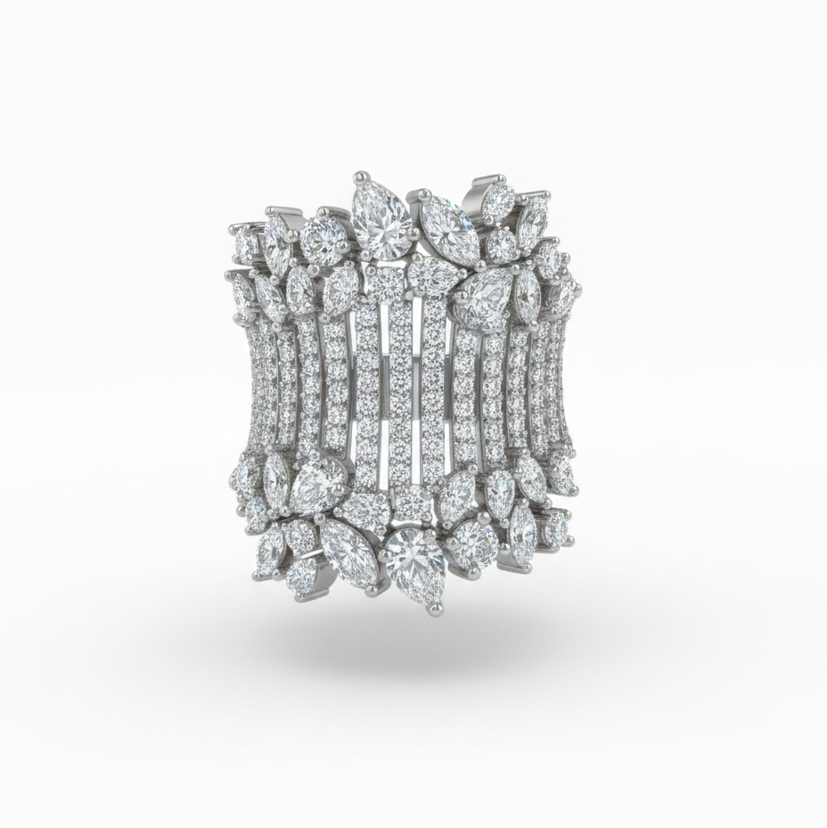 Shine Pear Marquise Ring