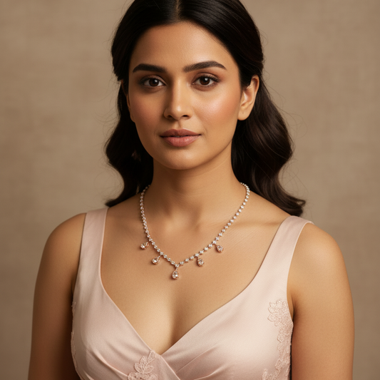 Pear Diamond Necklace