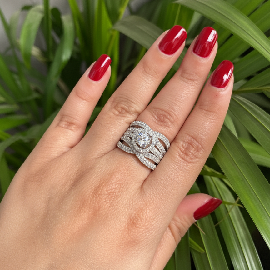 Cluster Diamond Ring