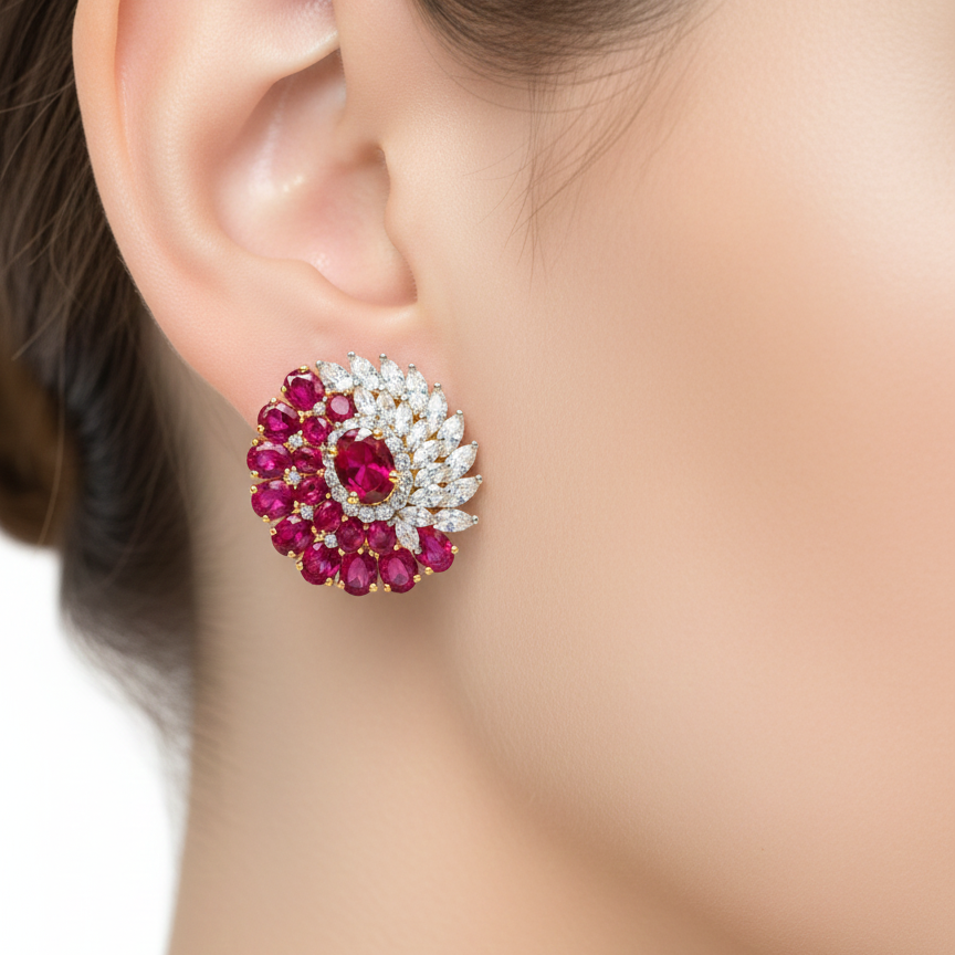 Ruby Marquise Earrings
