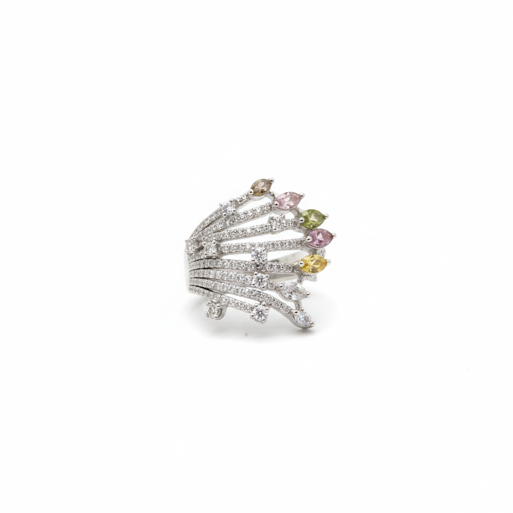 Starbust Multicolour Ring