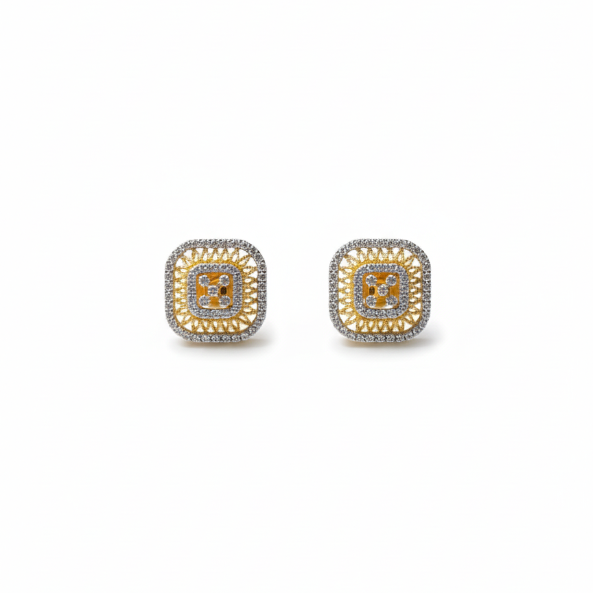 Golden Cushion Studs