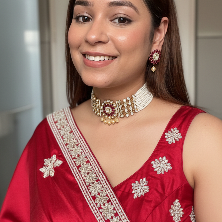 Lal Ratn Haar Choker Set