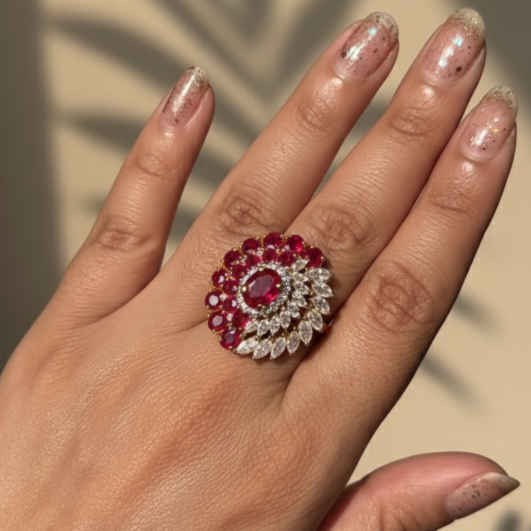 Ruby Marquise Ring