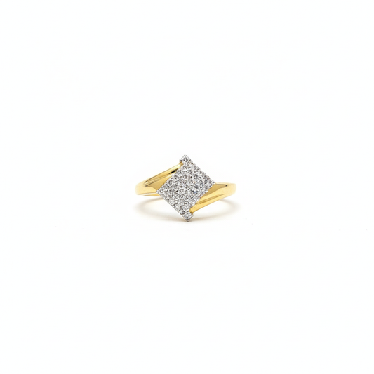 Gold Geometric Ring