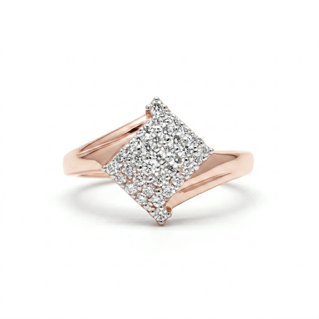 Gold Geometric Ring