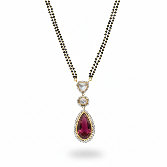 Polki Ruby Mangalsutra