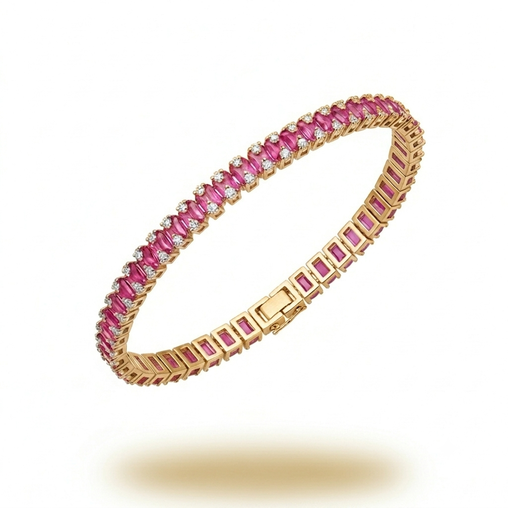Ruby Tennis Bracelet