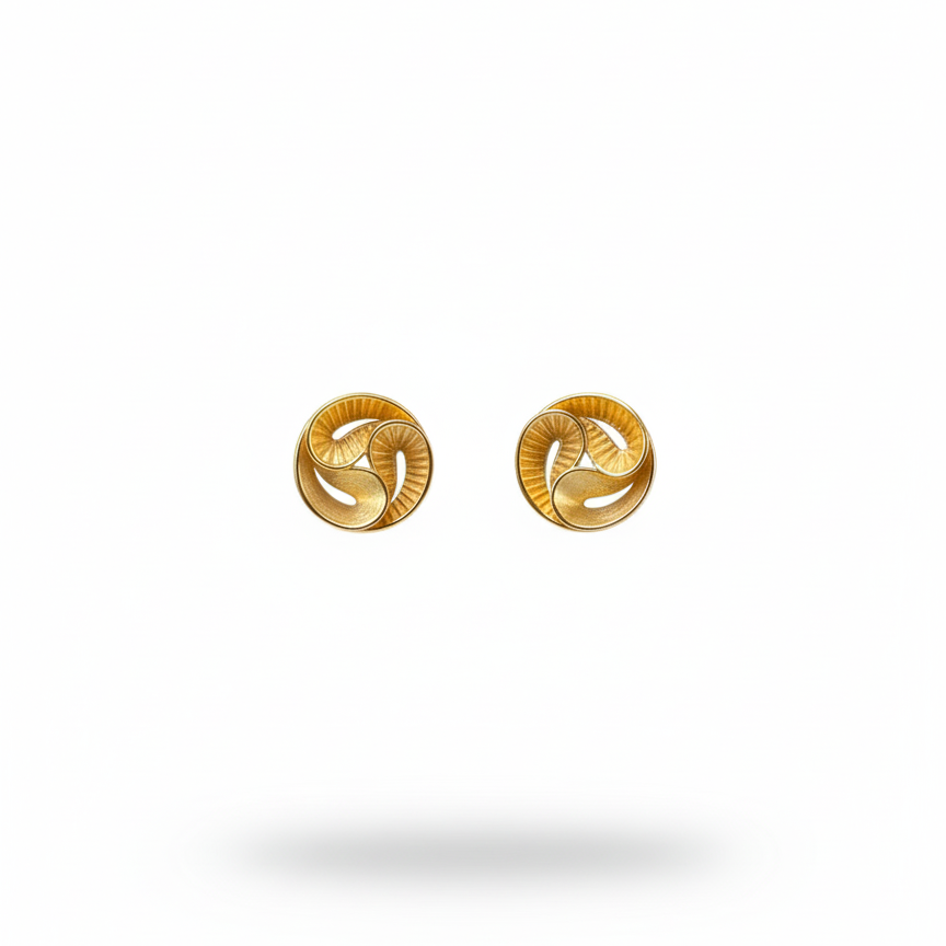 Gilded Rose Bloom Earrings