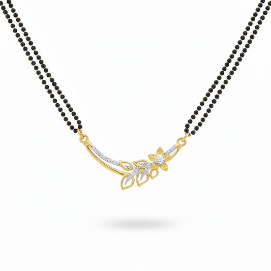 Floral Mangalsutra Double Chain