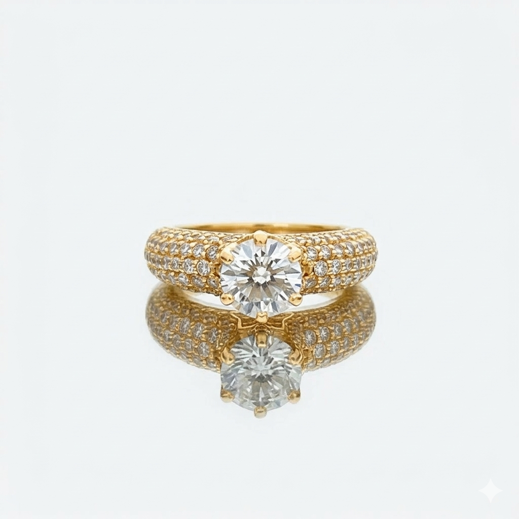 Captured Diamond Ring