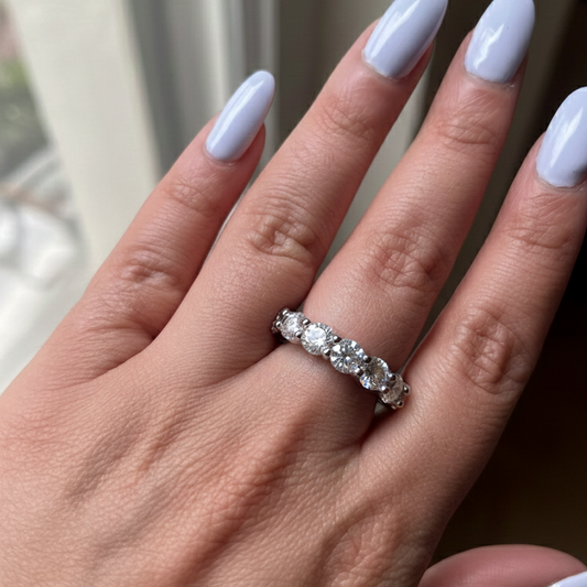 Moissanite Eternity Ring