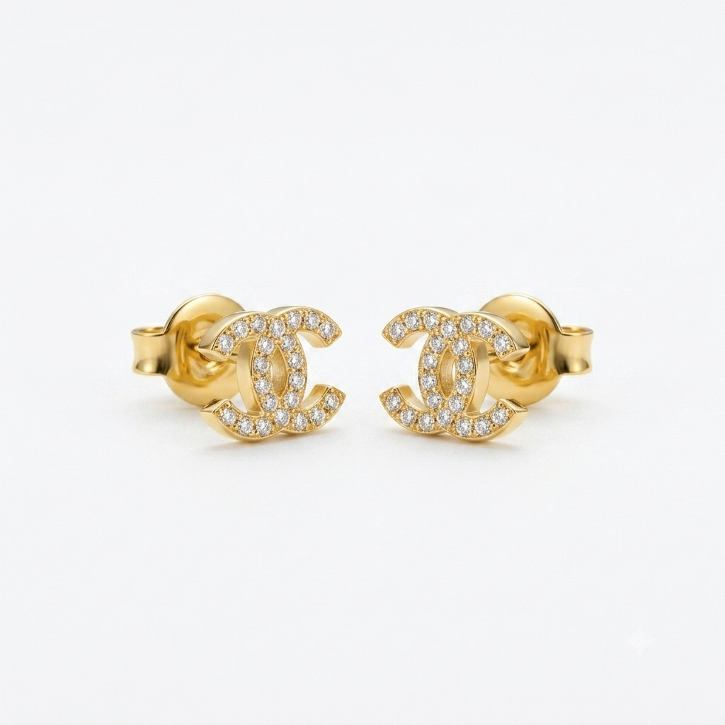 Branded CC Earrings