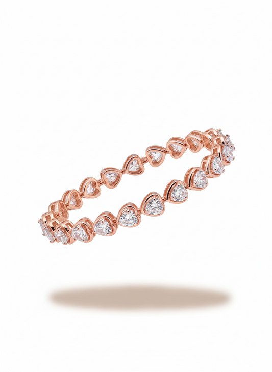 Heart Tennis Bracelet