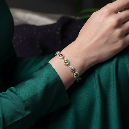 Ruby Emerald Bracelet