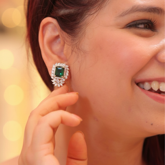 Emerald Marquise Earrings