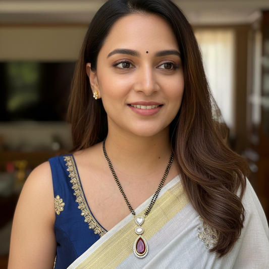 Polki Ruby Mangalsutra