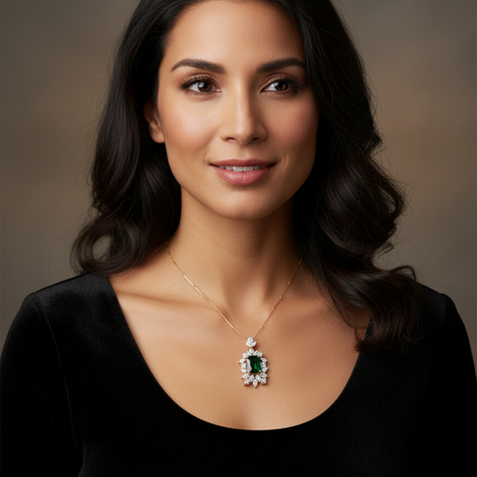 Eternal Elegance Emerald Necklace