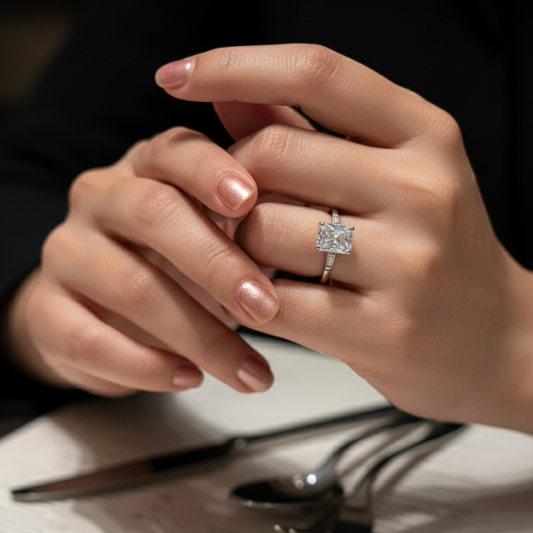 Emerald Baguette Ring