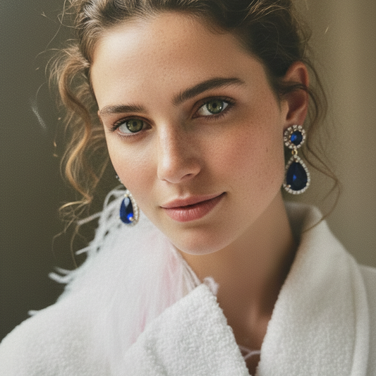 Blue Sapphire Earrings