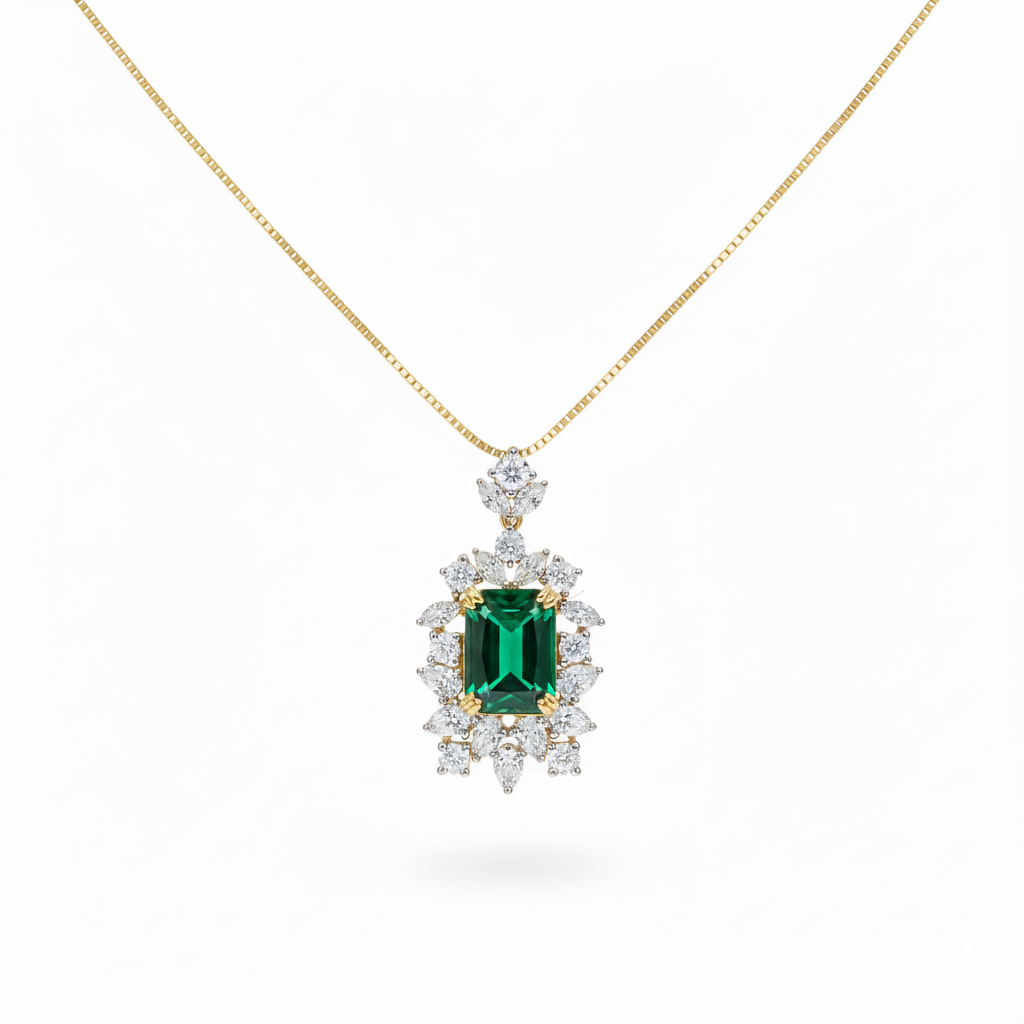 Eternal Elegance Emerald Necklace