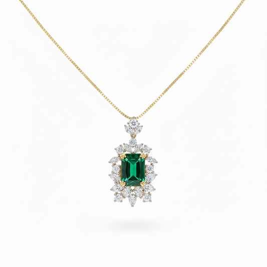 Eternal Elegance Emerald Necklace