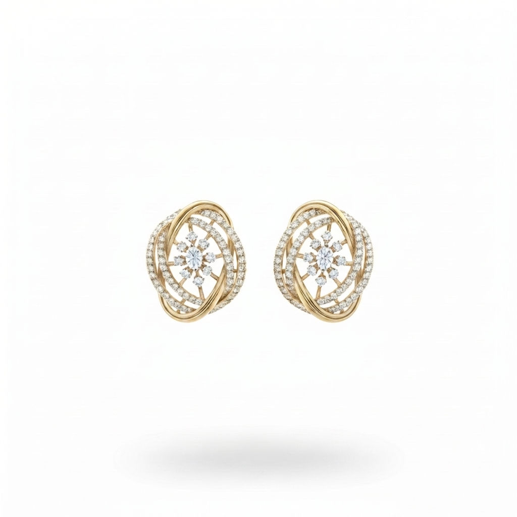 Twirled earring