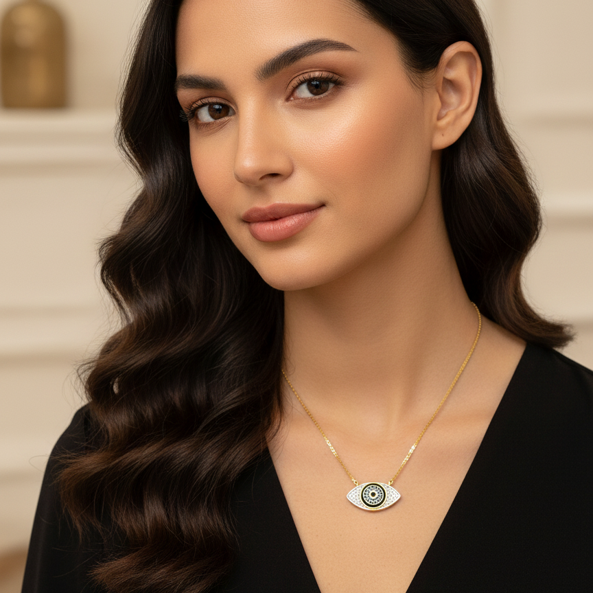 Evil Eye Enamel Chain