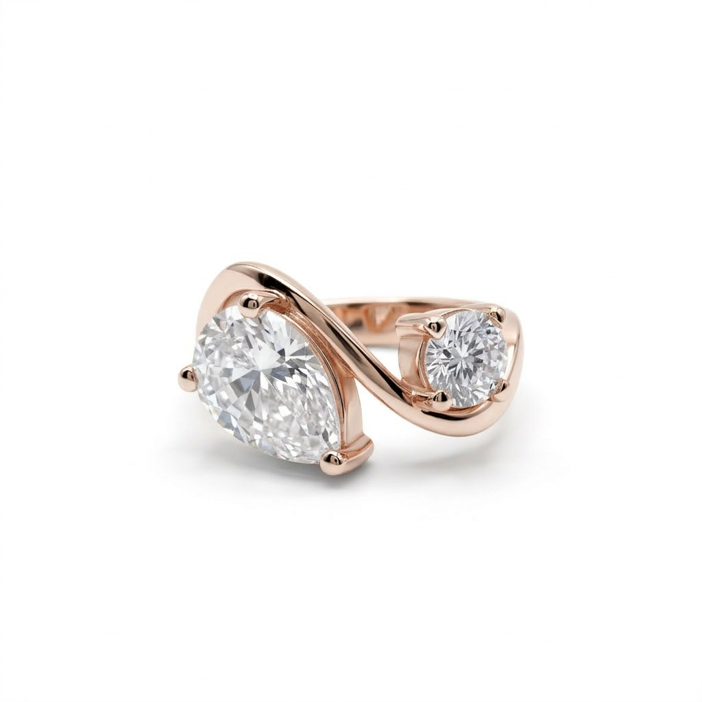 Pear Oval Ring