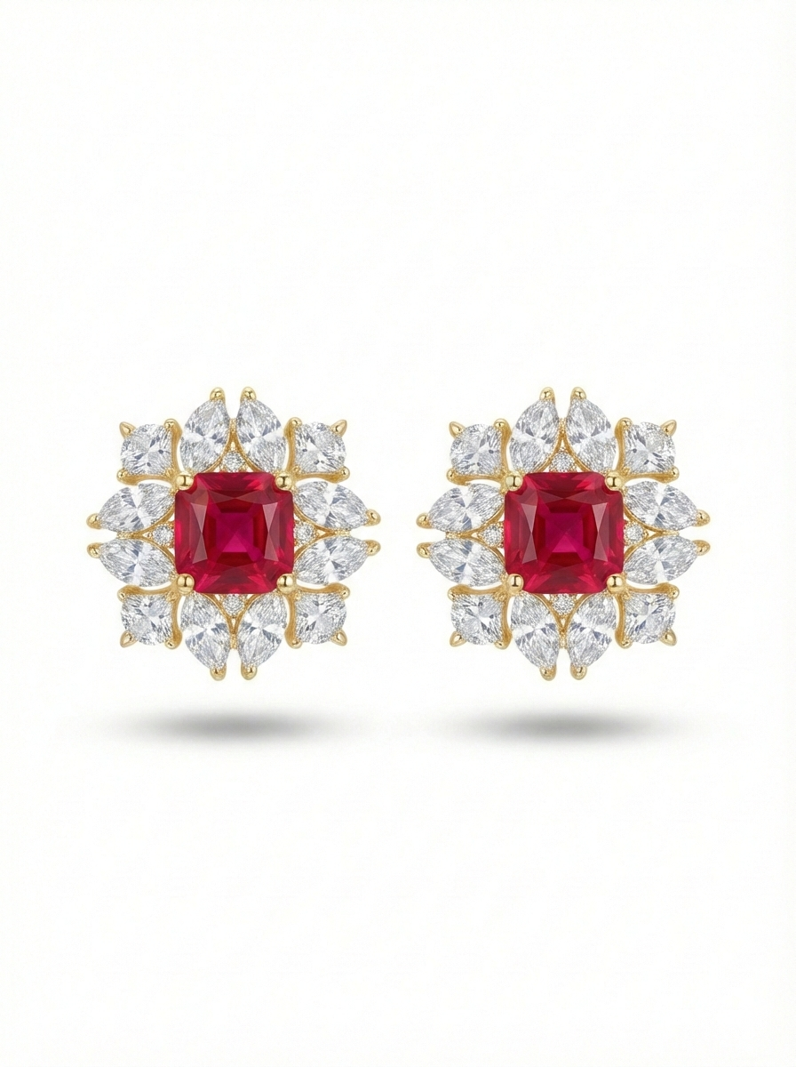 Raani Ruby Studs