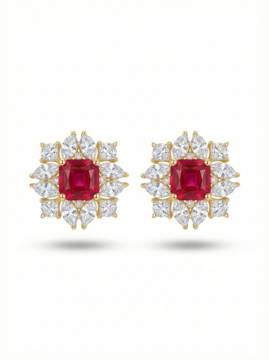 Raani Ruby Studs
