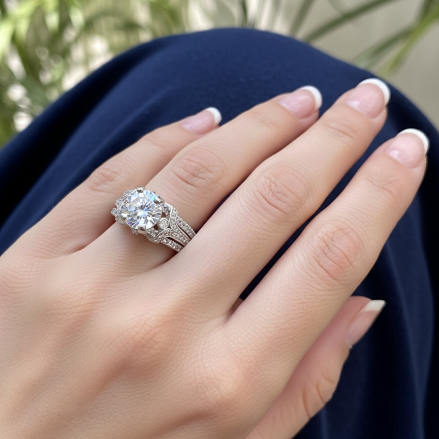 Solitaire Dazzle Ring