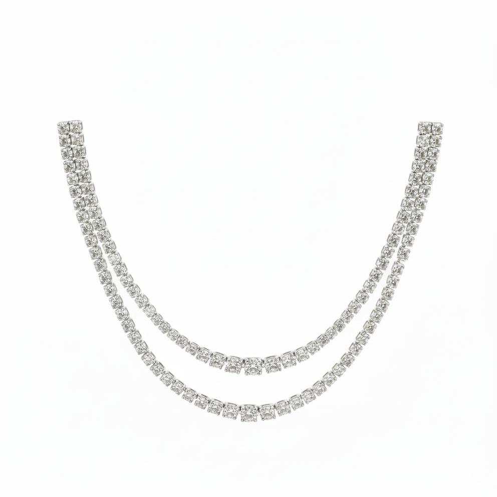 Layered Solitaire Necklace