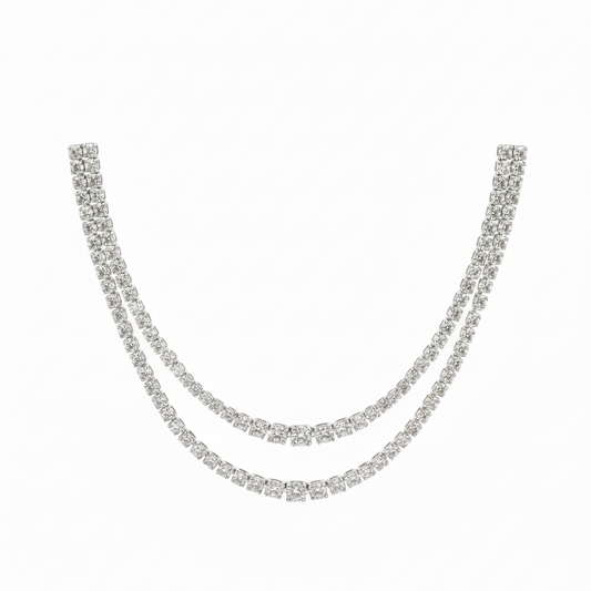 Layered Solitaire Necklace