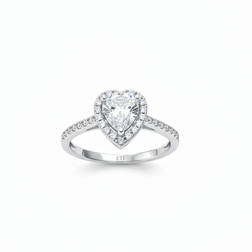 Heart Halo Ring