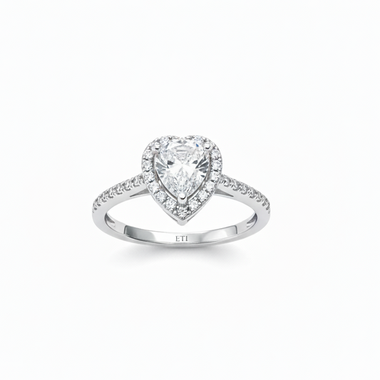 Heart Halo Ring