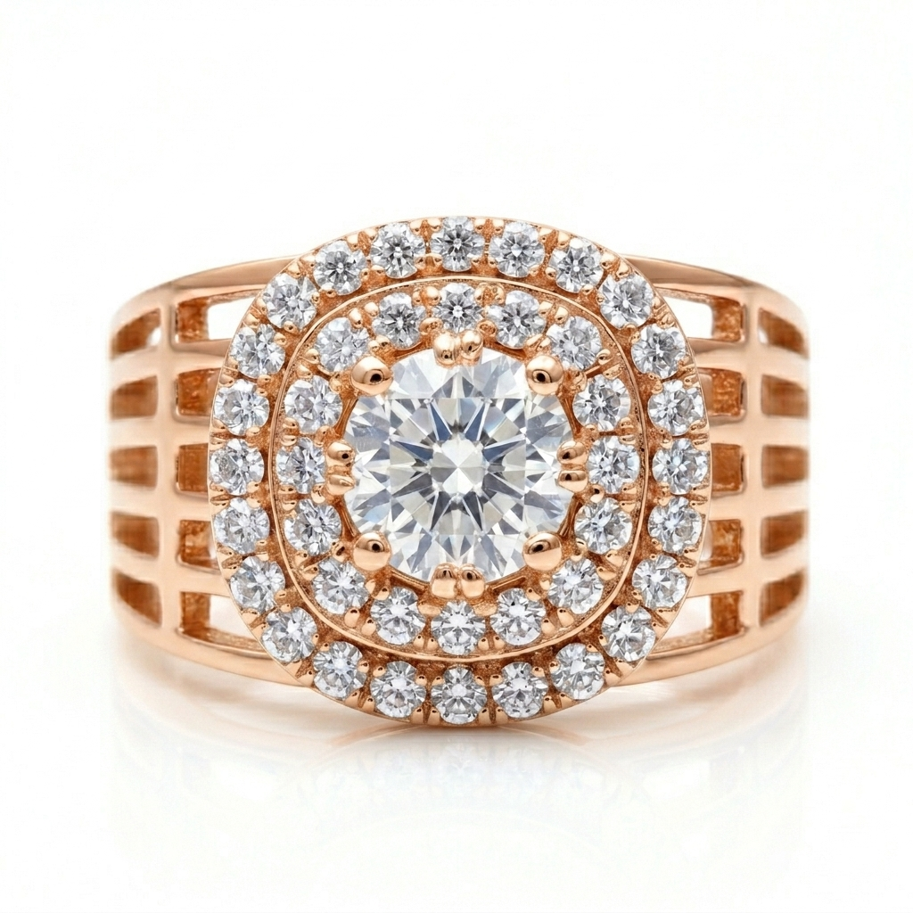 Halo Cushion Diamond Ring
