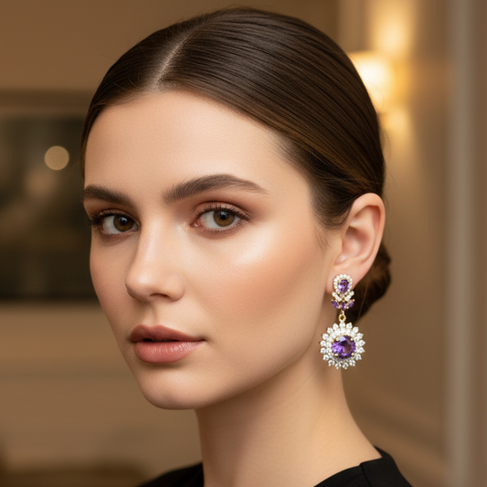 Amethyst Dangler Earrings