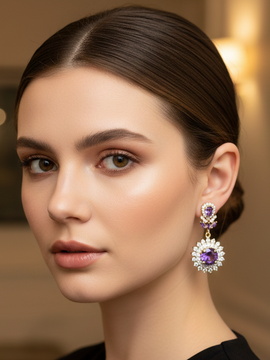 Amethyst Dangler Earrings