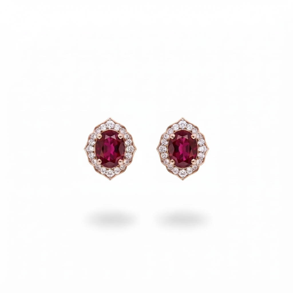 Ruby Love Earrings