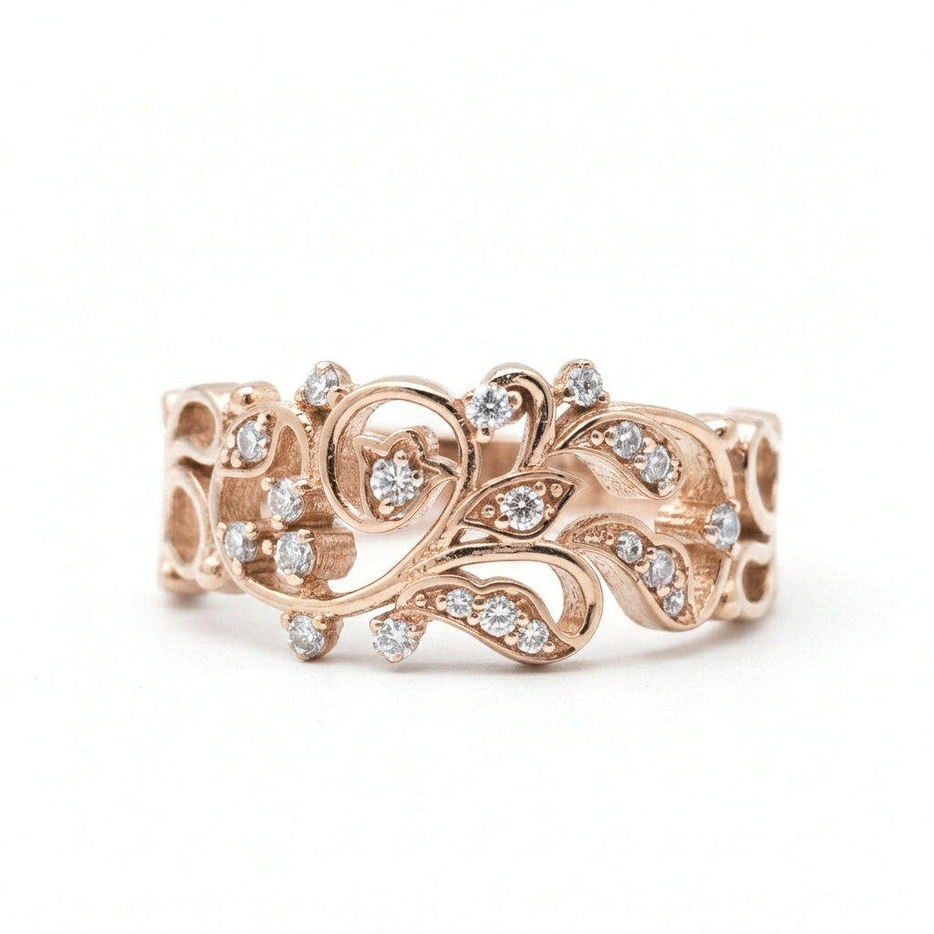 Floral Band Ring