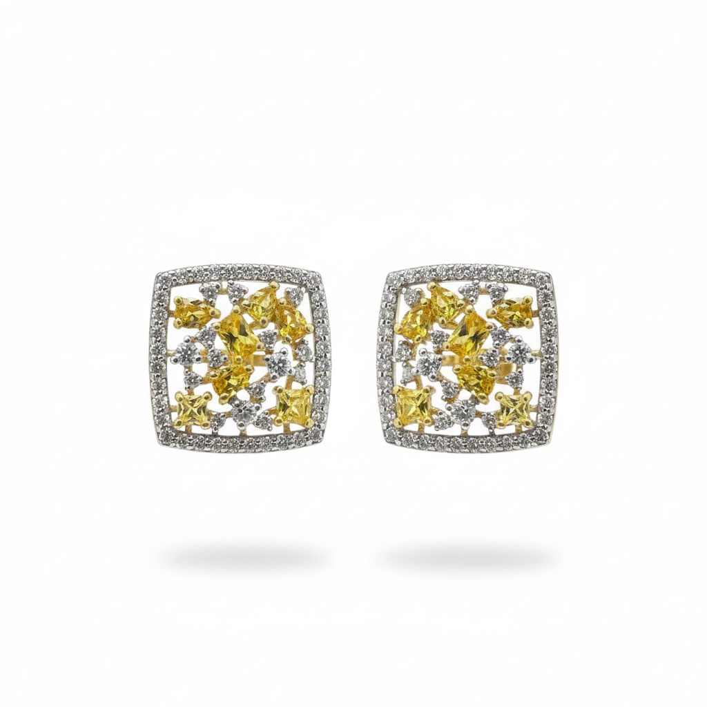 Golden Glow Ear Studs