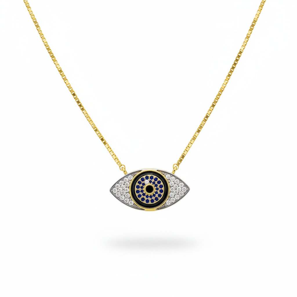 Evil Eye Enamel Chain